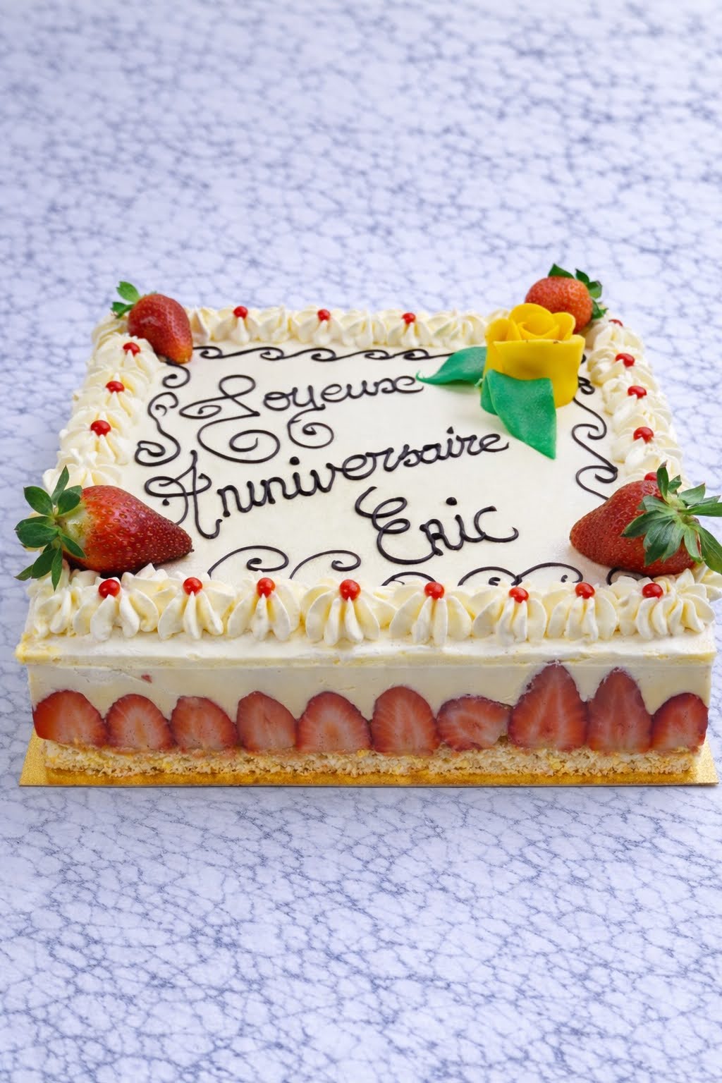 Gâteau cœur Je t'aime